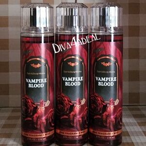 3X Bath & Body Works VAMPIRE BLOOD Mist Sprays